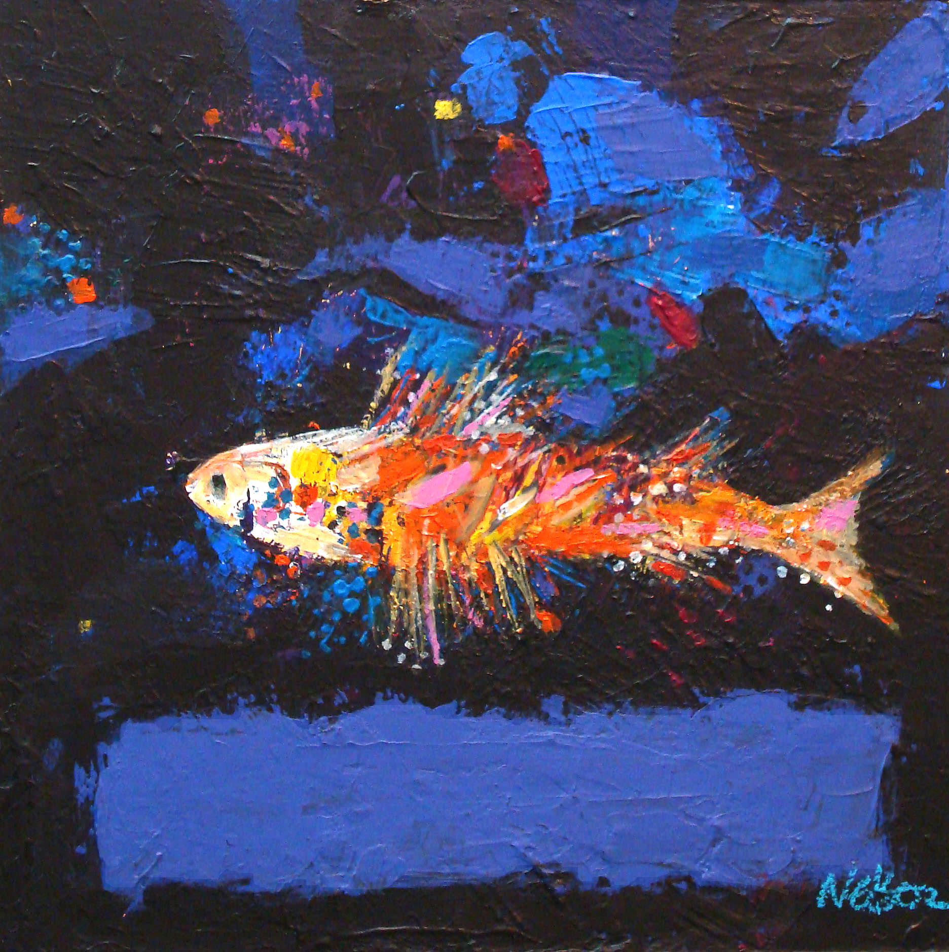 Print of Magic Fish by John Nelson